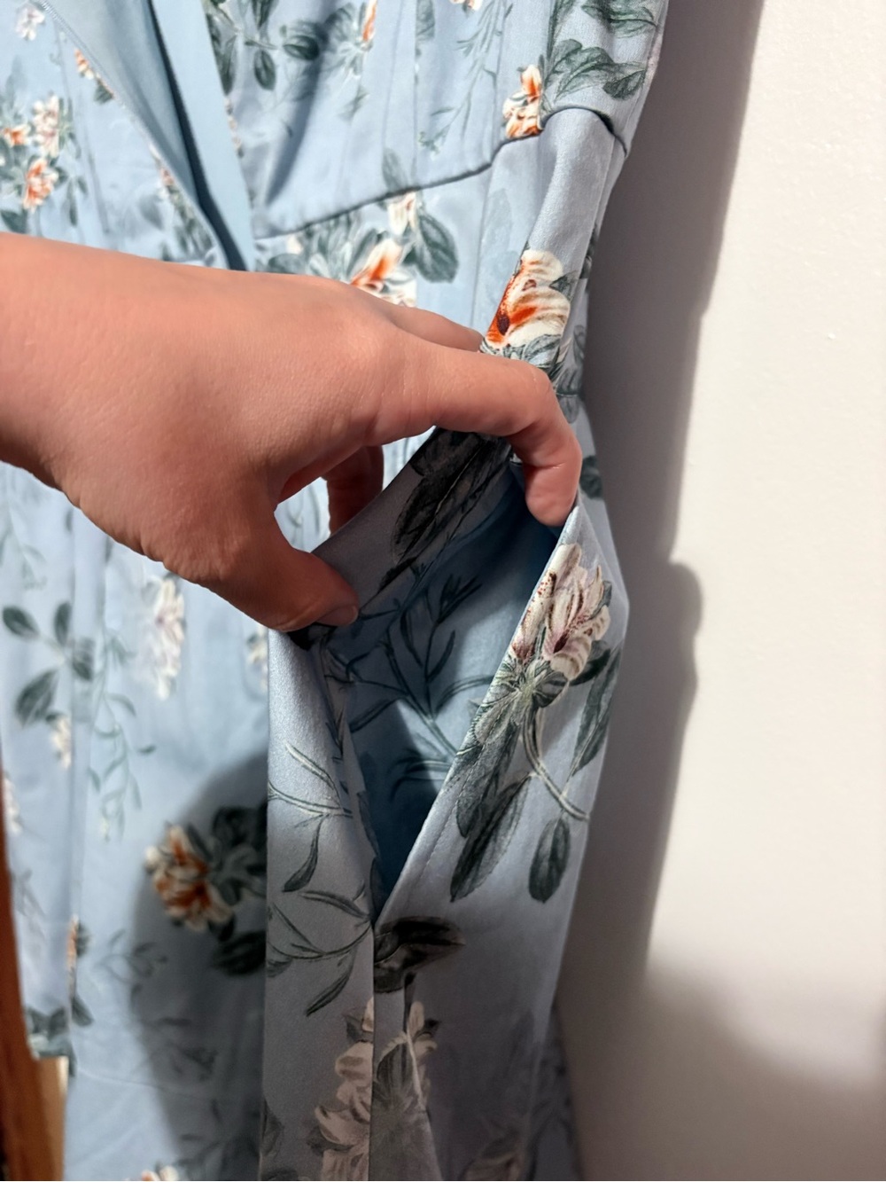 French Connection Kioa Blue Fit and Flare Dress - Picture 6 of 7